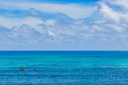 Kailua bay in Oahu Islandの写真素材