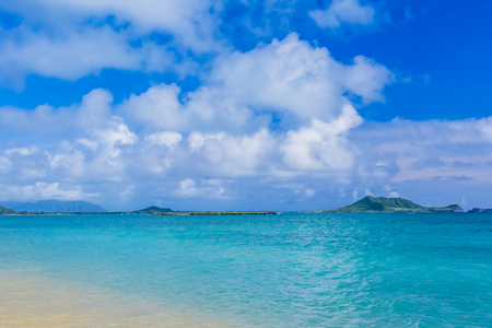 Lanikai in Oahu Islandの写真素材