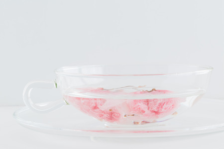 Cherry blossom teaの写真素材