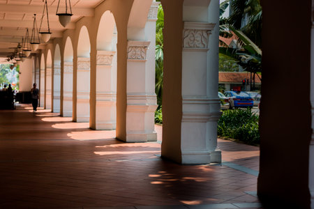 Street in Singaporeのeditorial素材