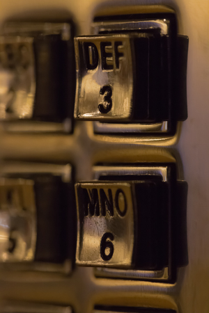 Telephone keyboard in public phone