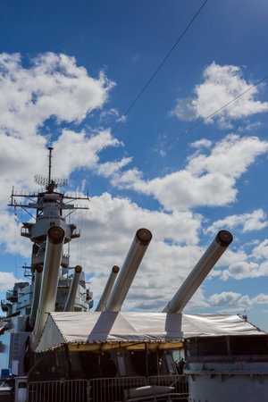 USS Missouri Battleshipのeditorial素材