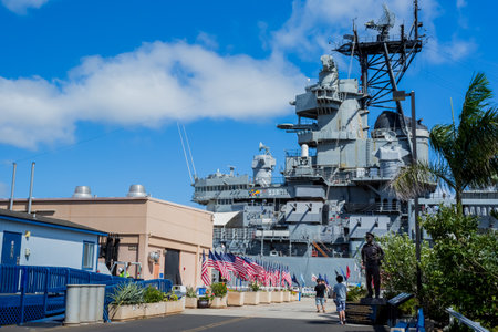 USS Missouri Battleshipのeditorial素材