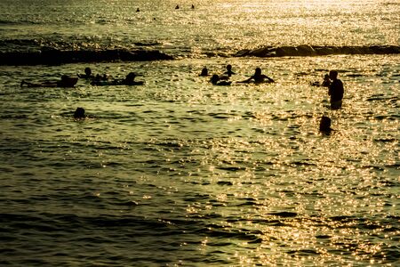 Sunset and seaの写真素材
