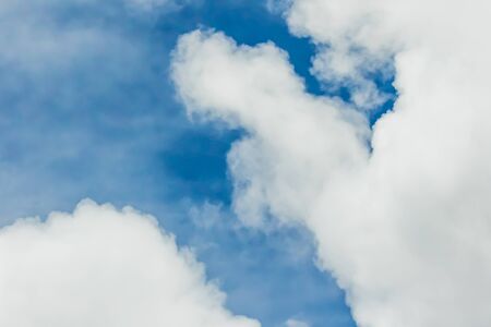 Blue sky with cloudの写真素材