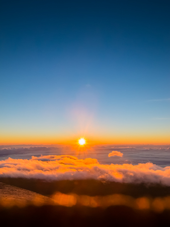 Sunrise at Mauna keaの写真素材