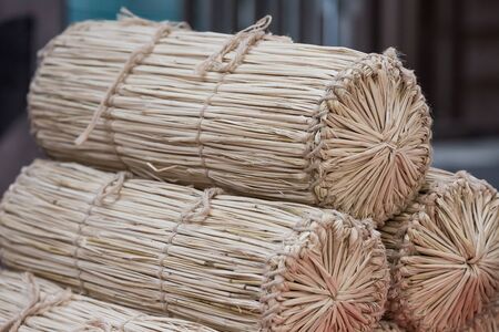 Straw bagの写真素材