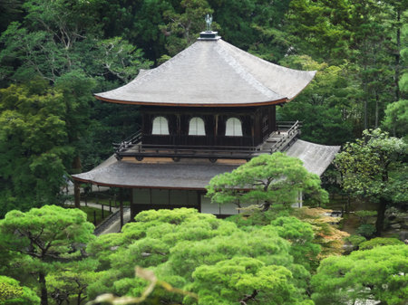 Ginkaku-ji Temple in Kyoto, Japanのeditorial素材