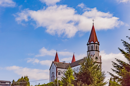 Historic Catholic churchの写真素材