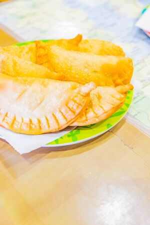 Typical Chilean empanadasの写真素材
