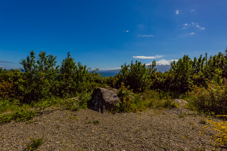 Osorno volcano in Chileの写真素材
