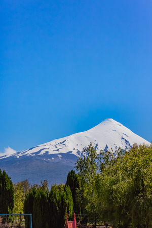 Osorno volcano in Chileの写真素材