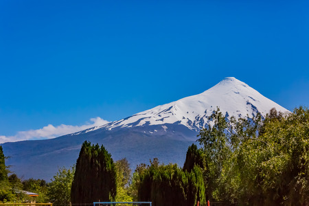Osorno volcano in Chileの写真素材