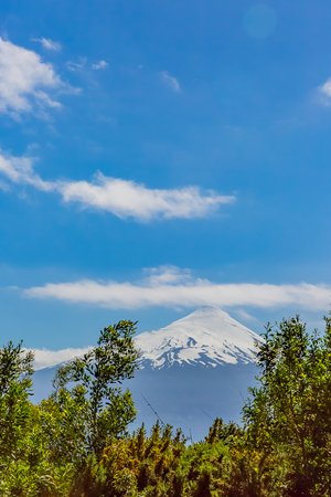 Osorno volcano in Chileの写真素材