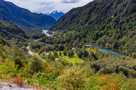 View of Patagonia, Chileの写真素材