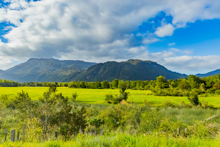 View of Patagonia, Chileの写真素材