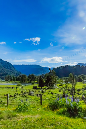 View of Patagonia, Chileの写真素材