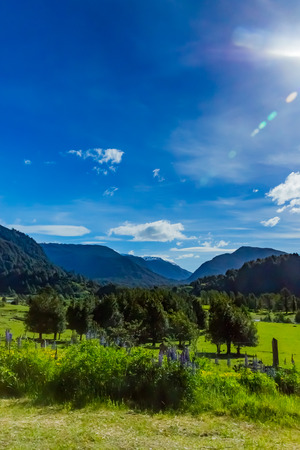 View of Patagonia, Chileの写真素材