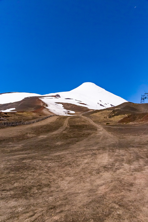 lift in Osorno volcano, Chileの写真素材