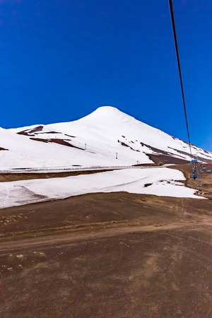 lift in Osorno volcano, Chileの写真素材