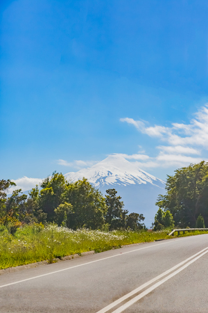 Osorno volcano in Chileの写真素材