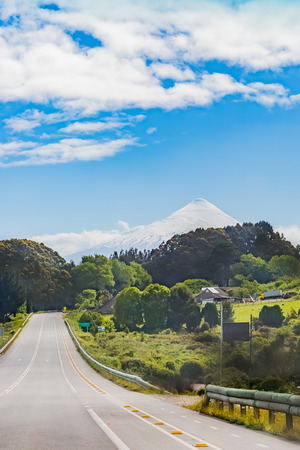 Osorno volcano in Chileの写真素材
