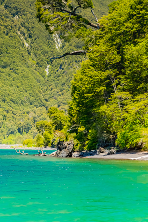 Llanquihue lake in Chileの写真素材
