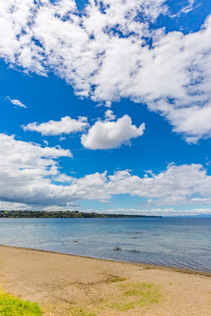 Llanquihue lake in Chileの写真素材