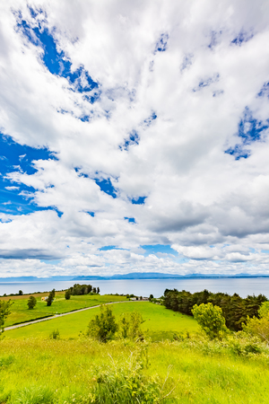 Llanquihue lake in Chileの写真素材
