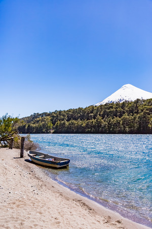 Osorno volcano in Chileの写真素材
