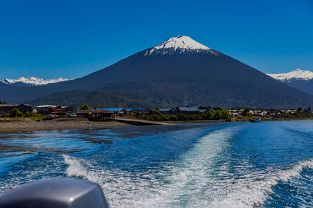 View of Patagonia, Chileの写真素材