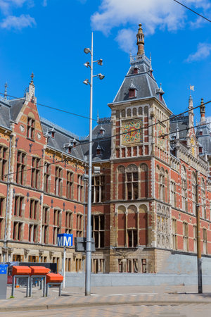 Amsterdam central station, Netherlandsのeditorial素材