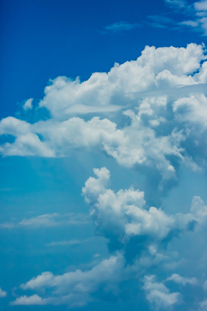 Blue sky with cloudの写真素材