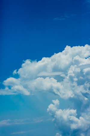 Blue sky with cloudの写真素材