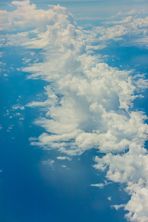 Blue sky with cloudの写真素材