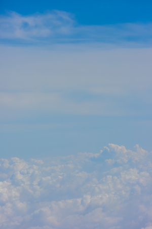Blue sky with cloudの写真素材