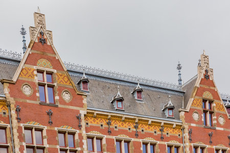 Amsterdam central station, Netherlandsのeditorial素材