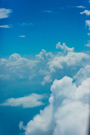 Blue sky with cloudの写真素材