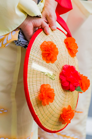 traditional japanese dance festivalの写真素材