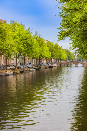 scene of canal in amstedramのeditorial素材