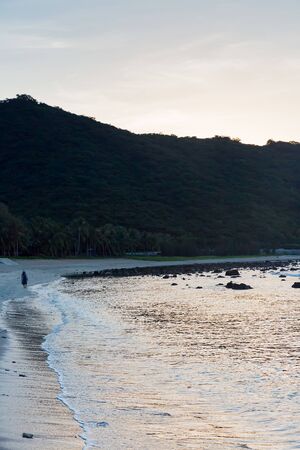 hainan island beach in chinaの写真素材