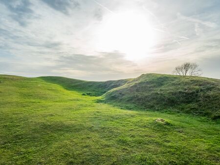 landscape of golf course in ukの写真素材