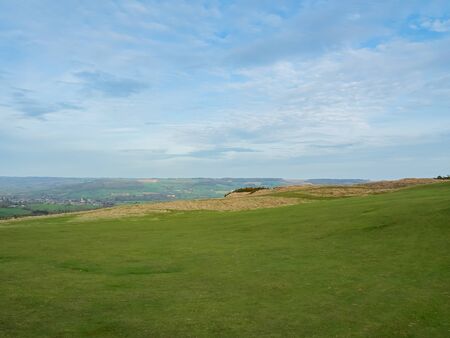 landscape of golf course in ukの写真素材