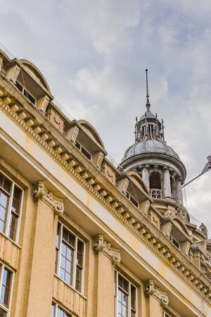 scene of amsterdam city, netherlands, at duskの写真素材