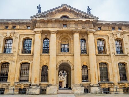 oxford university, queen's college, ukの写真素材