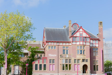 amsterdam's modern and contemporary moco museumのeditorial素材