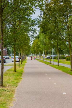 traffic road in amsterdam, netherlandsの写真素材