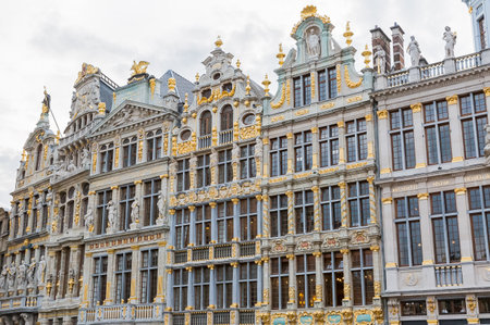 Houses of the Grand Place  in brussels, Belgium