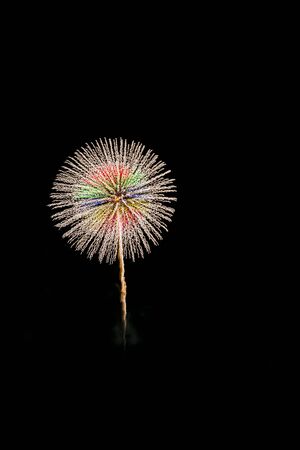 Fireworks light up the skyの写真素材