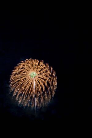Fireworks light up the skyの写真素材